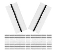 VALICLUD 120 Unidades Tiras Adhesivas para Extensiones de Pestañas Negras Reutilizables de Fibra Gel Flexible, sin Adhesivo Extra, Ideales para Práctica y Maquillaje de Escenario