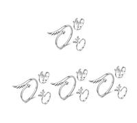 VALICLUD 12piezas Anillo Ajustable De De y Joyería Chic Para Mujeres y Diseño De y