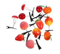 VALICLUD 12piezas Clip De Resorte Para Fruta Pinzas Cabello Kawaii Pasadores De Frutas Broches Cabello Accesorios Cabello