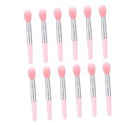 VALICLUD 12piezas Pincel de Silicona para Labios Forma de Mascara de Labios Aplicador de Lapiz Labial Set de Brochas de Maquillaje para Mascarilla Labial