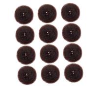 VALICLUD 12piezas Rizador De Pelo Donas Para Moños Moldes Para Moños Postizos Forma De Dona Herramientas Para Moldear El Cabello Para Viajes Oficina