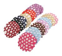 VALICLUD 14 piezas Redecilla Elástica Profesional para Danza Invisible para Moños Accesorios para Mujer Colores Mixtos Malla Transpirable para Bailarinas y Personal
