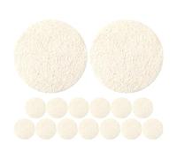 VALICLUD 15 Piezas Desmaquillante almohadillas exfoliantes faciales depurador depurador corporal esponja vegetal natural Beige