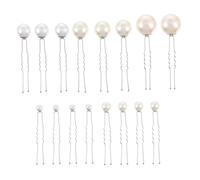 VALICLUD 16piezas Horquillas Forma Perlas Para Novia Horquillas Cabello Para Damas De Honor Adornos Cabello Perlas Para Tocado De Boda