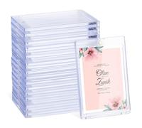 VALICLUD 18 Portatarjetas Magnéticos Transparentes para Trading Cards y Sports Cards, Fundas Rígidas de Ps para Protección contra Daños, Fáciles de Usar