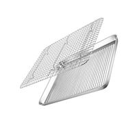 VALICLUD 1Juego Bandejas para Hornear Inoxidable con Estante de Reutilizable Accesorio para Pasteles y Asados Multiusos para Casa