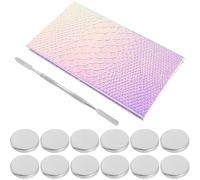 VALICLUD 1Juego Paleta de Maquillaje Magnética Vacía con Sartenes y Espejo Organizador de Sombras de Ojos para DIY Resistente y Portátil para Cosméticos