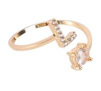 VALICLUD 1pieza Anillo De Incrustadas Rhinestones Para Mujer Joyería De Dedo Chic y Romántica