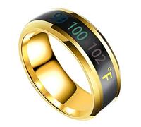 VALICLUD 1pieza Anillo De Inteligente Sensor De Temperatura Joyería Unisex De Inoxidable Para Aniversarios y Especiales Diseño Elegante y Cómodo