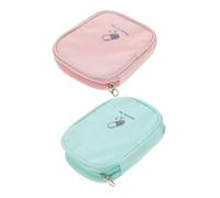 VALICLUD 2 Botiquín De Primeros Auxilios Portátil Mini Bolsa De Viaje Para Exteriores Estuche De Medicinas De Supervivencia Pequeña Bolsa De Viaje Para Bolsa De