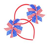 VALICLUD 2 Diademas Con Estadounidense Lazos Patrióticos Para El Día De La Independencia Productos Para El Día De La Independencia Accesorios Para El Día De La Independencia
