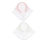 VALICLUD 2 Diademas Con Pañuelo Para El Pelo: Bandana De Encaje Para El Pelo, Antideslizante, Suave, Triangular, Para Estilizar La Cabeza.