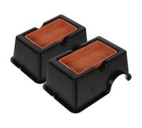 VALICLUD 2 Escondites Húmedos para Reptiles, Cuevas Grandes de Cerámica Diseño de Piel de Leopardo, Accesorio Seguro y Funcional para Hábitats de Geckos, Serpientes y Tortugas en Terrarios