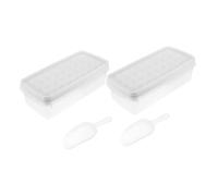 VALICLUD 2 juegos Cubitera de Silicona con Cavidades Juego de Moldes para Cubitos de Hielo para Bebidas Frías y Cócteles Incluye Base y Paleta Fabricador de Hielo Reutilizable Diseño