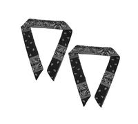 VALICLUD 2 Pañuelos Elásticos Para La Cabeza Diadema Bufanda Pirata Para Hombre Pañuelo Para El Pelo Accesorios Piratas Para Mujer Para El Pelo De Tela Negro Para