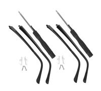 VALICLUD 2 pares Patillas de Repuesto para Gafas Diseño Antideslizante Cómodas y Ligeras Fácil Instalación Accesorio Práctico para Reparación de Monturas Negras