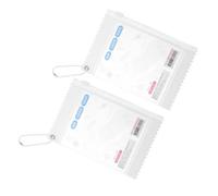 VALICLUD 2 Piezas 3 Estuche Pulgadas Fotográficas para Cremallera de | Pvc y Metal, Diseño Transparente con Figura, Incluye Llavero y Cordón, para Tarjetas y Fotos