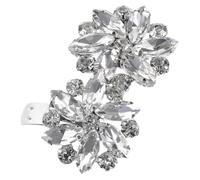 VALICLUD 2 Piezas Accesorios para Clips de Zapatos de Boda Hebillas de Zapatos Removibles Cristales y Dijes Decorativos Forma de Flor y Perla para Mujeres para Bodas y Eventos Especiales