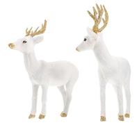 VALICLUD 2 Piezas Adorno de Simulación para Decoración de Oficina y Hogar Estatuas de Navideño para Sala Estudio