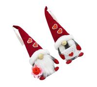 VALICLUD 2 Piezas Adornos Románticos Muñecas sin Rostro para San Valentín Decoración para Hogar Regalo Original Mujer y Novio Ambiente Cálido y Duradero