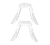 VALICLUD 2 piezas Almohadillas de Silicona para Gafas Unidades Antideslizantes Cómodas para Puente Nasal bajo Repuesto para Gafas de Sol y Accesorios de