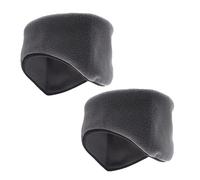 VALICLUD 2 Piezas banda para el cabello a prueba de frío ear cover Diadema calentadora de orejas headband tocados Cálido comodas orejera unisex calentador de orejas unisex forro polar Grey