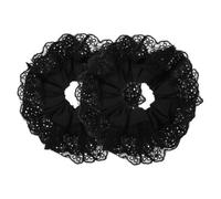 VALICLUD 2 Piezas Banderas Cabello Doble Encaje Gomas Elásticas De Poliéster Para Mujer Elegantes Flexibles Para Cabello Grueso y Rizado Accesorios Para Niñas