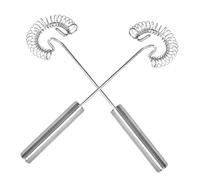 VALICLUD 2 piezas Batidor Manual de Huevos Batidor de Leche Espumoso de Inoxidable Mezclador Práctico para Cocina y Cafetería Herramienta de Ligera