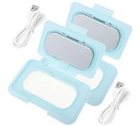 VALICLUD 2 piezas Calentador Portátil para Toallitas Húmedas de Diseño Compacto Abs Temperatura Constante para Uso Casa y Viaje Cuidado Cálido para Sensible