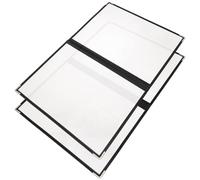 VALICLUD 2 piezas Carpeta de Menú Transparente de PVC Soporte Portátil para Recetas y Planificador Personal para Restaurantes y Doméstico
