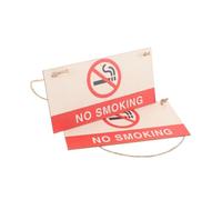 VALICLUD 2 piezas Cartel de Madera No Smoking Señal Decorativa Antihumo para Interiores y Públicos Fácil Instalación Rústico para y Oficinas