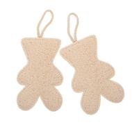 VALICLUD 2 Piezas Cepillos De Baño De Lufa Naturales Accesorios De Ducha Forma De Oso Esponjas De Jabón Para Exfoliante De Ducha Cepillo Corporal Para Bebés y Adultos