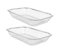 VALICLUD 2 piezas Cesto Inoxidable para Lavavajillas de Organizador de Cubiertos y Utensilios de Cocina para Secado y Almacenamiento