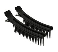 VALICLUD 2 Piezas Clip De Estilo De Salón Clip De Agarre Del Rodillo Caliente Clip De Seguridad Del Rodillo Caliente Abrazadera De Rodillo De Pelo Abrazadera De Rizador Caliente Pd Black