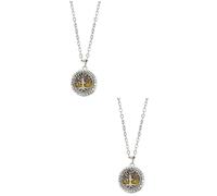 VALICLUD 2 Piezas Collar de Aceite Esencial de aromaterapia difusor de Aceite Esencial Cadena Inoxidable Color Aleatorio