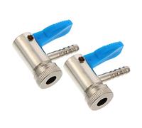 VALICLUD 2 Piezas Conector de Válvula Inflado Neumáticos Abrazadera Rápida para Inflador de Aire Compatible con Coche Moto Bicicleta
