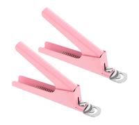 VALICLUD 2 Piezas Conjunto De Herramientas De Manicura Kit De Manicura Herramienta De Manicura Herramienta Para Cortar Uñas Cortaúñas De Salón Corta De Dedo Acero Inoxidable Rosa