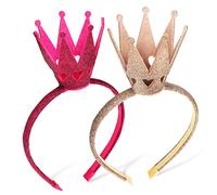 VALICLUD 2 Piezas De Diadema Y Tocado De Niña Diadema De Fiesta Hada Girlwear Diadilla Prendas De Cabeza Elástico Comunión Fuente Suave Diadema De Brillante Cabello Venda Tela