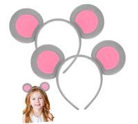 VALICLUD 2 Piezas Diadema Orejas Ratita para Niñas Accesorio Cosplay Cómodo y Ligero para Fiestas Temáticas y Disfraces Infantiles