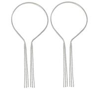 VALICLUD 2 Piezas Diademas de Brillo para Mujer de Accesorios con Flecos de Rhinestone para Bodas y Fiestas Diseño Elegante y Ligero