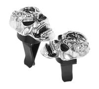 VALICLUD 2 Piezas Difusor de Olores Coche Clip de Ventilación Calavera Retro Ambientador para Automóvil con Diseño Único Decoración Halloween para Hombres y Mujeres Aromatizante Práctico y