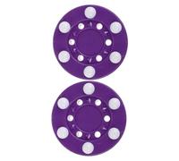 VALICLUD 2 Piezas Disco Diseño Optimizado de Seis de Hockey sobre Patines para Entrenamiento Púrpura y Tamaño Oficial, y Adecuado para Práctica y Competición
