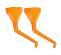 VALICLUD 2 piezas Embudo de de Aceite Embudo Automotriz de Boca para Moto y Coche para y Aceite de Motor Naranja