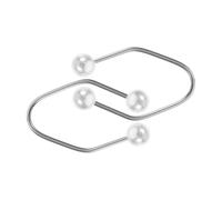 VALICLUD 2 Piezas entrenador de hoyuelos ejercitador de hoyuelos naturales generador de entrenador de usuario facial fabricante de hoyuelos para las mejillas Acero inoxidable