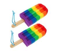 VALICLUD 2 Piezas Esponja con forma de colores esponja de para bañarse depurador corporal para mujer frotar toallas de baño esponja de ducha exfoliante goshi lufa bebé