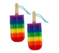 VALICLUD 2 Piezas Esponjas De Ducha Para Baño Exfoliante Suave Esponja De Colores Formas Especiales Para Frotar Removedor De Piel Muerta Cuerpo De Baño Para Mujeres