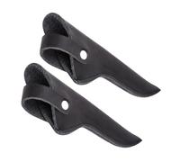 VALICLUD 2 Piezas Estuche de Tijeras Bolsa de Bolsa de Herramientas de cinturón de Estilista Kit de Tijera de Corte de Cabello Caso de Tijeras fijado PU Black