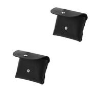 VALICLUD 2 Piezas estuche para gafas bolsa de almacenamiento de gafas organizador de gafas de sol mostrar estuche de gafas estuche plegable para gafas de sol vitrina de gafas de sol Black