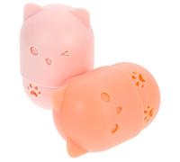 VALICLUD 2 Piezas Estuche Portátil para Esponjas de Maquillaje de Silicona Caja de Almacenamiento para Esponjas de Protección y Organización