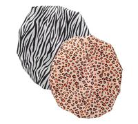 VALICLUD 2 Piezas gorro de ducha impermeable capa doble su agua dama Unisexo baño gorras gorros de ducha para mujer reutilizables gran gorro de ducha para mujer Satín